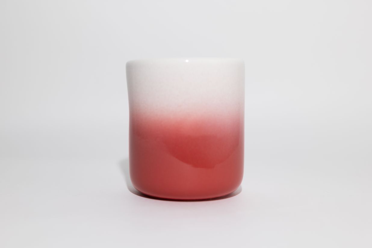 "Мятый" керамический стакан